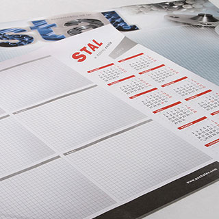 Firmowe kalendarze trójdzielne ścienne