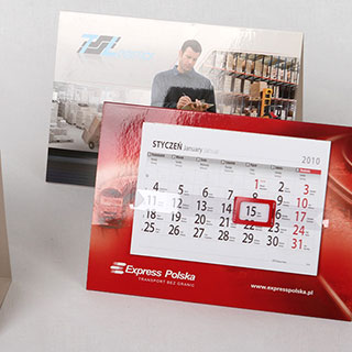 Firmowe kalendarze trójdzielne ścienne